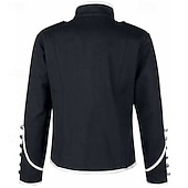 cheap Tops-Retro Vintage Rococo Coat Masquerade Circus Jacket Prince Aristocrat Sequins Men&#039;s Carnival Masquerade Event / Party Adults&#039; Coat Spring Fall &amp; Winter