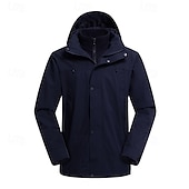 preiswerte Fleece &amp; 3 in 1 Jacken-Herren Damen Soft Shell Jacke Wanderjacke Winter Draussen warm Fleece-Futter Windundurchlässig Wasserdicht 3-in-1-Jacke Vliesjacken Windbreaker-Jacke Reisen Schwarz Gelb Rot Marinenblau Grün