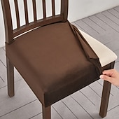 ieftine husa de scaun-husă scaun huse scaun husă impermeabilă elastică din piele pu pentru scaune huse scaune pentru scaune de sufragerie husă de protecție lavabilă huse scaune pentru scaune