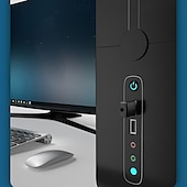 abordables Kit de Bluetooth/manos libres para coche-Receptor Bluetooth 5.0 para automóvil, adaptador auxiliar Bluetooth con cancelación de ruido, receptor de música Bluetooth para estéreo doméstico/auriculares con cable/llamadas manos libres, duración