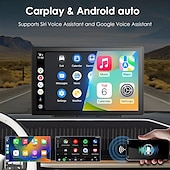 abordables Électronique automobile-Écran tactile de 9 pouces pour Apple CarPlay Android Auto Mirror Link Bluetooth Récepteurs radio stéréo de voiture portables Navigation GPS avec caméra de tableau de bord 4K 1080p Caméra de recul