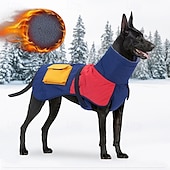 ieftine paltoane-Câini Haine Puffer Jack Jachetă din lână Iarnă Impermeabil Cald Comfortabil În aer liber Interior homewear Mediu Mare