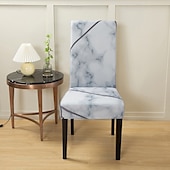 abordables Funda para silla de comedor-Funda elástica para silla de comedor, funda elástica y duradera para silla de comedor con respaldo alto, ideal para proteger y refrescar las sillas de comedor, agrega comodidad y estilo a la decoración de su comedor