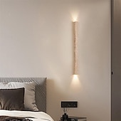 abordables Appliques murales d&#039;intérieur-applique murale wabi-sabi applique murale japonaise en travertin naturel luminaire mural à LED éclairage mural en pierre calcaire jaune 110-240v 1 lumière