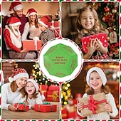 levne Ozdoby-vánoční výměna dárků s výměnou dárků kostky, výměnná kostková hra, výměnná kostková hra, výměna dárků na vánoční večírek, 12 různých stran, vánoční skupinová společenská hra