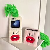 זול מארז סמסונג-טלפון מגן עבור Z Flip 6 Z Flip 5 Z Flip 4 Z Flip 3 כיסוי אחורי עמיד בזעזועים רטרו קטיפה