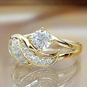 economico Anelli-Anello Feste Laurea Argento Oro Cromo