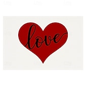 economico Tovagliette-set di 4 tovagliette per San Valentino romantiche e decorative con motivi a forma di cuore o rosa resistenti e resistenti al calore perfette per aggiungere un tocco d&#039;amore all&#039;arredamento della tua