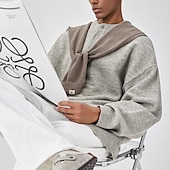 cheap Men&#039;s Pullover Sweater-Men&#039;s Pullover Sweater Jumper Knit Sweater Pullover Polo Sweater Ribbed Knit Regular Knitted Plain Henley Fashion Basic Vacation Daily Wear Clothing Apparel Fall &amp; Winter Black Light Grey M L XL
