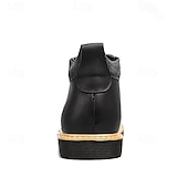 baratos Botas de cano curto-botins masculinos de couro marrom com design de cadarço e sola durável – calçados casuais elegantes para uso diário e ao ar livre