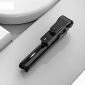 Недорогие Моноподы для селфи-Палка для селфи Bluetooth С возможностью удлинения Максимальная длина 71 cm Назначение универсальный Android / iOS Универсальный