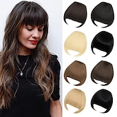 abordables Franges-Franges Lisse Cheveux synthétiques Femmes