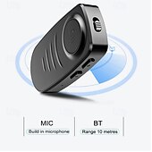 abordables Kit de Bluetooth/manos libres para coche-Receptor Bluetooth 5.0 para automóvil, adaptador auxiliar Bluetooth con cancelación de ruido, receptor de música Bluetooth para estéreo doméstico/auriculares con cable/llamadas manos libres, duración