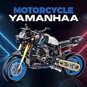 cheap Building Toys-Technic Motorcycle Model Building Block Toy Gift for Halloween Christmas