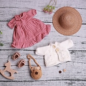 cheap Waldorf Dolls-Handmade Waldorf Doll Clothes Set for 12 inch Doll Handmade Muppet Doll for Christmas Gifts