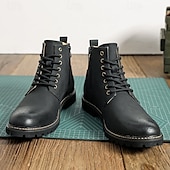 levne Kotníkové boty-pánské hnědé šněrovací kotníkové boty z umělé kůže s brogue detailem a robustní podrážkou – klasický a odolný outdoorový styl
