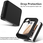 お買い得  サムスン用ケース-電話 ケース 用途 Zフリップ6 バックカバー スタンド付き 耐衝撃 レトロ風 TPU PC