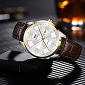 preiswerte Quarz-Uhren-1 Neue Mode Trend Herren Business Quarz Uhr Kalender Woche Anzeige Lebensreise Leuchtende Freizeit Sport Herren Armbanduhr Geschenk Ideale Wahl