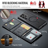 halpa Samsung-kotelot-puhelin Etui Käyttötarkoitus S24 Ultra S24 Plus S24 S23 Ultra S25 Ultra Takakuori Tuella Magneetti Tukee langatonta latausta Retro TPU PU-nahka