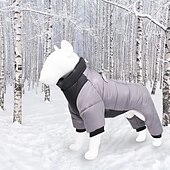 cheap Coats-Dog Coat Jacket Puffer Jacket Winter with Harness Winter Reflective Windproof Warm Water-Resistant Outdoor Small Medium