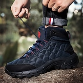 abordables Botas de montaña-Botas de senderismo acolchadas para hombre: ligeras, impermeables, suela antideslizante, diseño de caña alta, ideales para aventuras al aire libre.