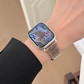 זול להקות Apple Watch-סולו לופ מותאם ל רצועת השעון של Apple Watch 38 מ&quot;מ 40 מ&quot;מ 41 מ&quot;מ 42 מ&quot;מ 44 מ&quot;מ 45 מ&quot;מ 49 מ&quot;מ נשים מתכוונן דמוי עור רצועת שעון חלופית ל iwatch Ultra 2 Series 9 8 7 SE 6 5 4 3 2 1