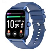 abordables Relojes inteligentes-Reloj inteligente ZW36A (DAFIT) con pantalla táctil completa de 1,83&quot; y codificador, resistente al agua, monitorización de la salud deportiva, oxígeno en sangre, presión arterial, frecuencia cardíaca