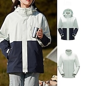 halpa Fleece ja 3 in 1 takit-Miesten Naisten Softshell-takki Vaellustakki Talvi ulko- Tuulenkestävä Vedenkestävä 3-in-1-takki Fleecetakit Tuulitakki takki Matkailu Musta Keltainen Armeijan vihreä Punainen Purppura