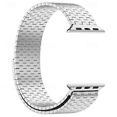 baratos Pulseiras de Apple Watch-Loop Solo Compatível com Pulseira Apple Watch 38mm 40mm 41mm 42mm 44mm 45mm 49mm Fecho Magnético Ajustável Aço Inoxidável pulseira de substituição para iwatch Ultra 2 Series 9 8 7 SE 6 5 4 3 2 1