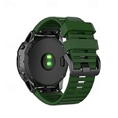 levne Pásky na hodinky Garmin-Pásek hodinek pro Garmin Fenix 8 51mm 7X Pro 6X 5X Plus Epix Pro Tactix 7 Amoled Instinct 2X Quatix Enduro Descent Mk2i Mk2 26mm Silikon Výměna, nahrazení Popruh Nastavitelný Sportovní značka Náramek