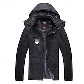 baratos Casacos Leves, Polares &amp; Caminhada-Homens Jaqueta Softshell Jaqueta de Trilha Jaqueta de lã para caminhada Inverno Ao ar livre Bloco de cor Térmico / Quente Forro de Velocino A Prova de Vento Impermeável Jaqueta corta-vento Viajar