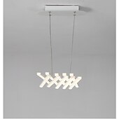 abordables Suspension-Lustre LED moderne pliable et rétractable à intensité variable avec télécommande, luminaires suspendus linéaires en spirale 220-240 V
