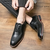 economico Formale-scarpe classiche da uomo in stile oxford marrone con dettagli brogue - eleganti calzature formali per lavoro ed eventi