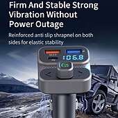 abordables Kits Bluetooth/mains libres pour voiture-nouveau chargeur de voiture à charge rapide pd 30w qc18w transmetteur fm à reconnexion automatique avec affichage u-disk kit voiture windows bc95