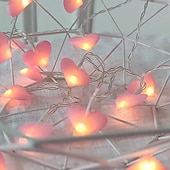 levne Řetězová světla baterie-1ks řetězová světla ve tvaru srdce 3m 20 LED pro svatby na Valentýna vnitřní venkovní  &amp; sváteční dekorace