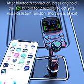 お買い得  車用Bluetoothキット/ハンズフリー-高品質のミニカー MP3 プレーヤー Bluetooth 音楽スピーカー 30W 急速充電器、車用 FM トランスミッター MP3 プレーヤー