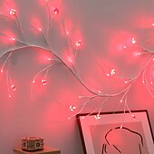 economico Striscie luci USB-1 pz. luci a forma di vite d&#039;amore per San Valentino con telecomando, luci per atmosfera da festival, per interni, camera da letto, bar, USB o batteria AAA