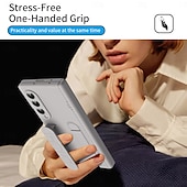 お買い得  サムスン用ケース-電話 ケース 用途 Zフォールド7 Zフォールド6 Z Fold 5 Z Fold 4 Z Fold 3 バックカバー スタンド付き 耐衝撃 レトロ風 PC シリコーン