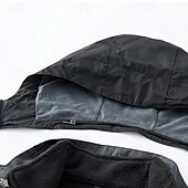 baratos Fleece &amp; Casacos 3 em 1-Homens Jaqueta Softshell Jaqueta de Trilha Inverno Ao ar livre Bloco de cor A Prova de Vento Impermeável Jaquetas 3-em-1 Jaquetas em Velocino Jaqueta corta-vento Viajar Cinzento Escuro Preto Marfim