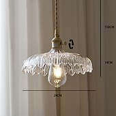 cheap Pendant Lights-LED Modern Chandelier Lamp Flower Pattern Glass Ceiling Pendant Light V intage Bar Cafe Chandelier Fixtures Pendant Light Hanging Lamp Lighting Industrial Modern 25cm 110-240V