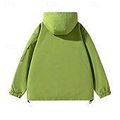 preiswerte Fleece &amp; 3 in 1 Jacken-Herren Soft Shell Jacke Wanderjacke Draussen Windundurchlässig Atmungsaktiv Leichte Jacke Windbreaker-Jacke Reisen Weinrot Schwarz Rosa Grün Khaki
