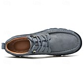 economico Semi-formale-scarpe da trekking da uomo in similpelle marrone con chiusura a lacci - comode e resistenti, perfette per le avventure all&#039;aria aperta