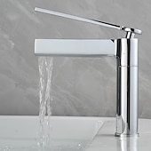 economico Rubinetti per lavandino bagno-rubinetto per bagno rubinetto per lavabo in ottone spazzolato oro miscelatore rubinetto per lavabo rubinetto per lavabo maniglia singola rubinetto per lavabo caldo freddo