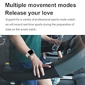 abordables Pulseras inteligentes-696 HK26 Reloj inteligente 2.04 pulgada Pulsera inteligente Bluetooth Podómetro Recordatorio de Llamadas Seguimiento del Sueño Compatible con Android iOS Mujer Llamadas con Manos Libres Recordatorio