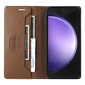 Χαμηλού Κόστους Samsung Θήκη-τηλέφωνο tok Για S24 S24 Ultra Plus S24 FE S23 S22 S21 S20 Ultra Plus FE S25 Ultra Αναποδογυρίστε το κάλυμμα με βάση στήριξης Υποδοχή κάρτας Ανθεκτική σε πτώσεις Ρετρό TPU PU δέρμα