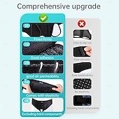 abordables Aparatos ortopédicos-Cinturón de soporte para hernia inguinal ajustable para hombres y mujeres, con 4 almohadillas de compresión, soporte para hernia inguinal o deportiva