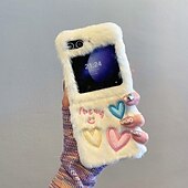 Недорогие Чехлы для Samsung-телефон Кейс для Назначение Z-флип 6 Z Flip 5 Z Flip 4 Z Flip 3 Кейс на заднюю панель Защита от удара Ретро Плюш