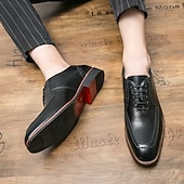 economico Formale-scarpe classiche da uomo in stile oxford marrone con dettagli brogue - eleganti calzature formali per lavoro ed eventi