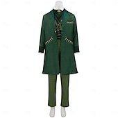 baratos Trajes Masculinos-Bruxa Fada Fiyero Roupa Ocasiões Especiais Ternos / Conjuntos e Blazeres Trajes temáticos de filmes e séries Cosplay filme for Homens Adulto Dia Das Bruxas Carnaval Espetáculo Festa Palco