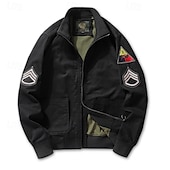 abordables Vestes Softshell, polaires, blousons de randonnée-Homme Veste d&#039;extérieur Veste Randonnee Coton Extérieur Coupe Vent Veste coupe-vent Voyage Noir Jaune Vert Kaki Bleu de minuit